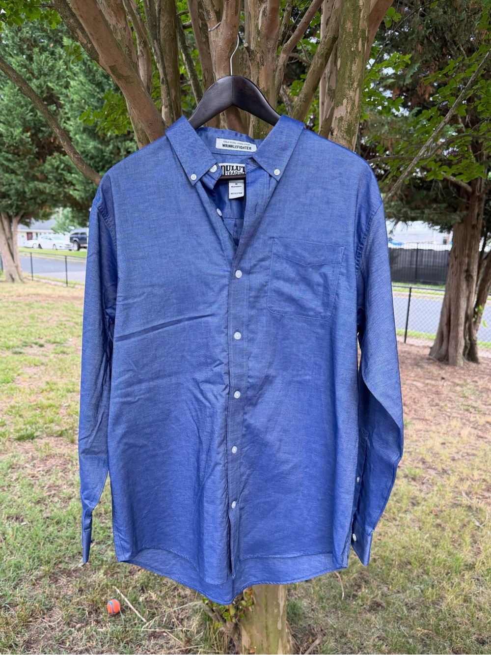 Duluth Trading Co Wrinkle Fighter Relaxed Fit Long Sleeve Shirt Men’s Medium